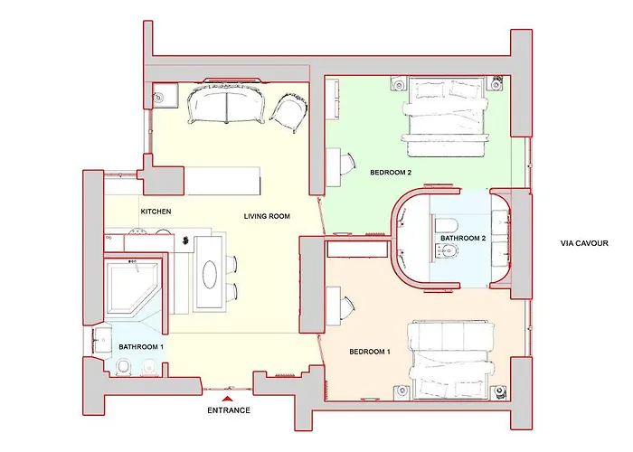Apartment Design Apartment Paulina 300 Mt From Colosseum Rome